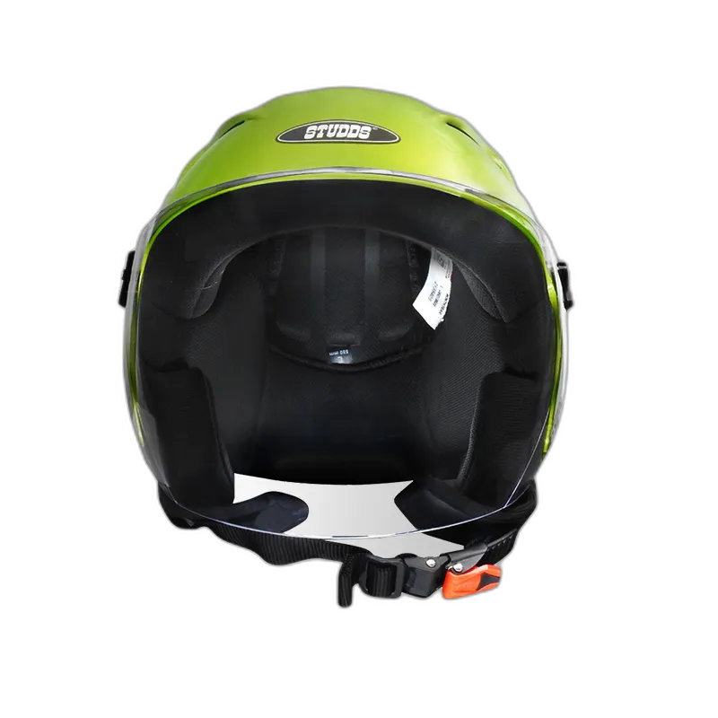 STUDDS Ray Super Parrot Green Half Face Helmet