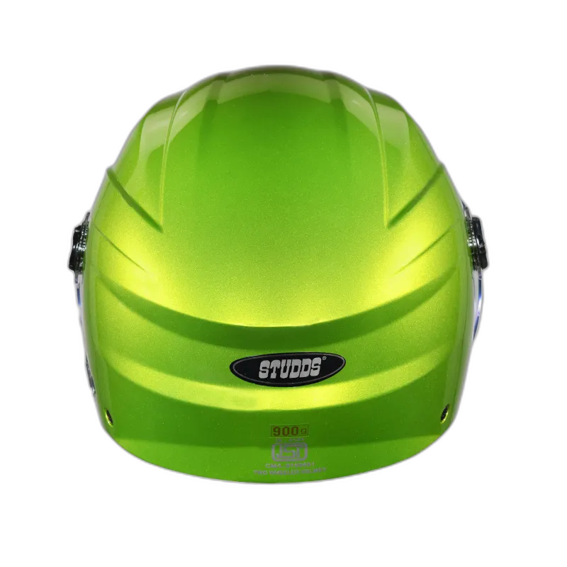 STUDDS Ray Super Parrot Green Half Face Helmet