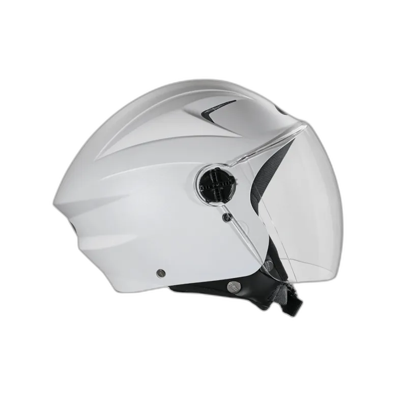 STUDDS Ray White Half Face Helmet