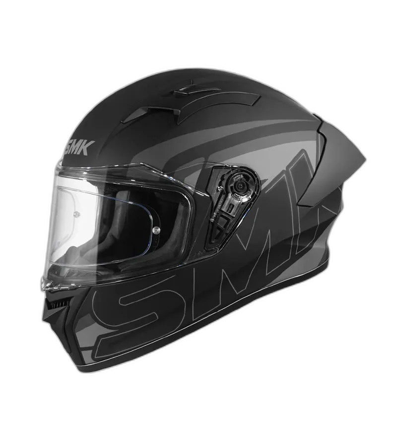 STUDDS Smk Stellar Sports Stage Ma262 Matt Black Grey Full Face Helmet