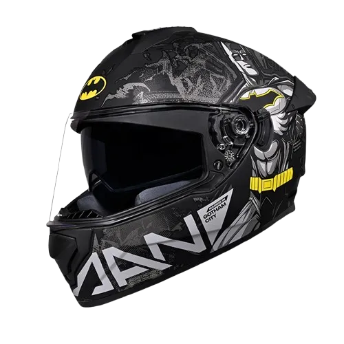 Studds Drifter Batman Edition Matt Black N4 Full Face Helmet