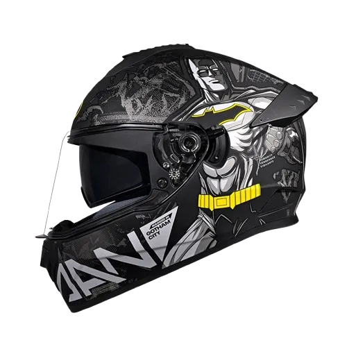 Studds Drifter Batman Edition Matt Black N4 Full Face Helmet