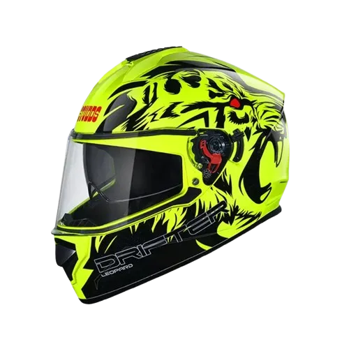 STUDDS Drifter D2 Matt Yellow N9 Full Face Helmet