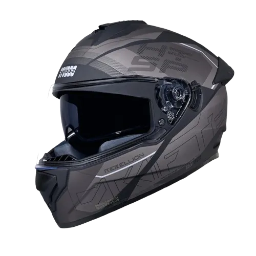 STUDDS Drifter D6 Rebellion Matt Black N5 Full Face Helmet
