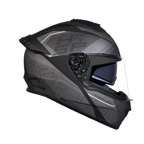 STUDDS Drifter D6 Rebellion Matt Black N5 Full Face Helmet