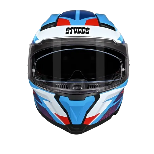 Studds Helios D2 Blue N2 Full Face Helmet