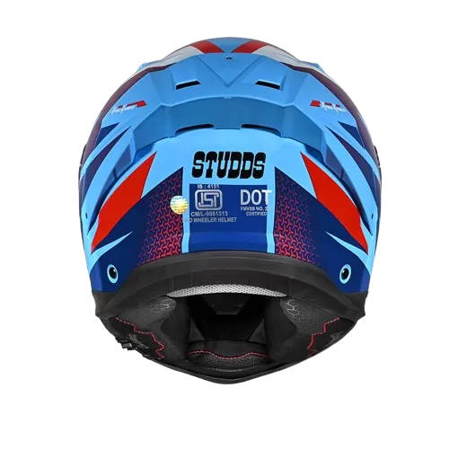 Studds Helios D2 Blue N2 Full Face Helmet