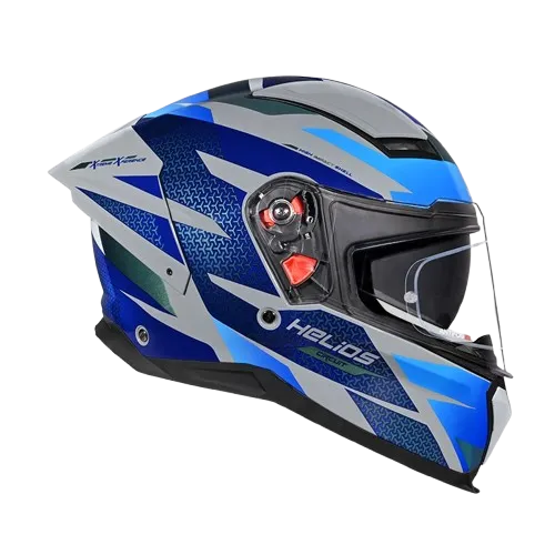 Studds Helios D2 Grey Chameleon N1 Full Face Helmet