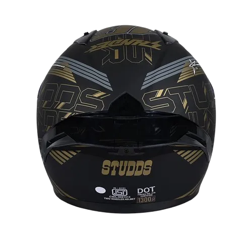 Studds Thunder D11 Matt Black N12 Full Face Helmet