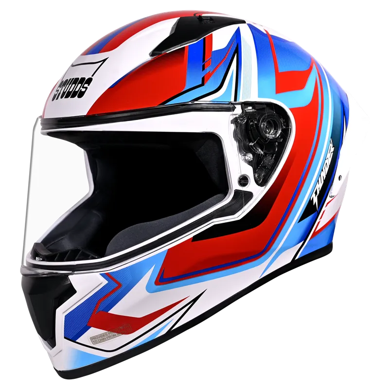 STUDDS Thunder D9 Flash White N1 Full Face Helmet