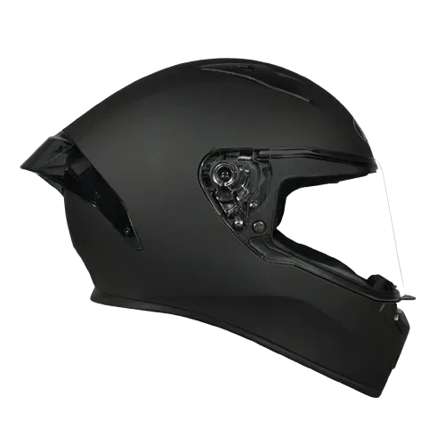 STUDDS Thunder Matt Black Smoky Spoiler Full Face Helmet