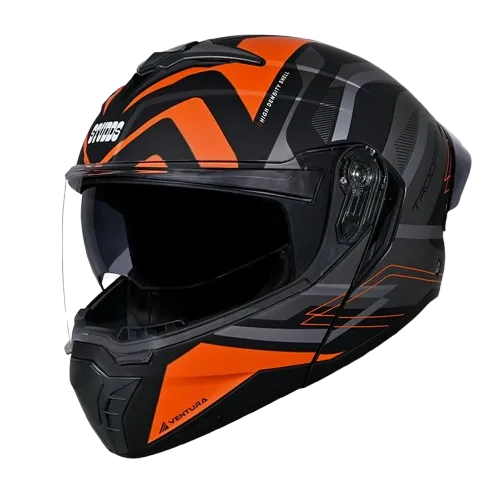 Studds Trooper D3 Matt Black N10 Full Face Helmet