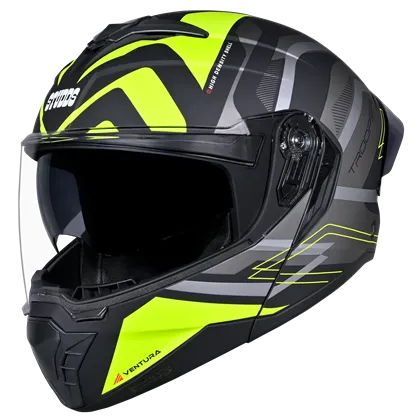 STUDDS Trooper D3 Matt Black N5 Flip Up Helmet
