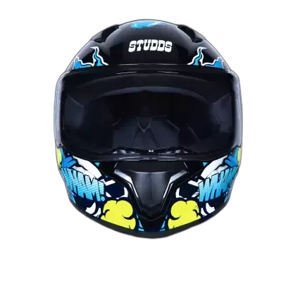 STUDDS Thunder Bluetooth D10 Black N Full Face Helmet