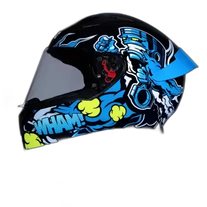 STUDDS Thunder Bluetooth D10 Black N Full Face Helmet