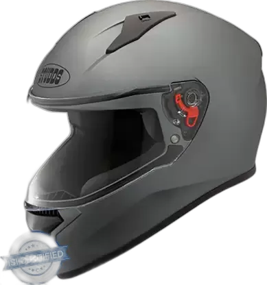 STUDDS Thunder With Gun Grey Smoky Full Face Helmet