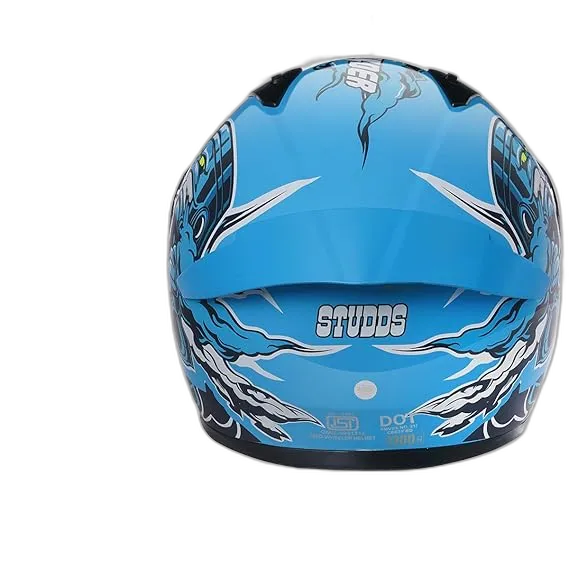 STUDDS Thunder D10 Spoiler Blue N1 Full Face Helmet