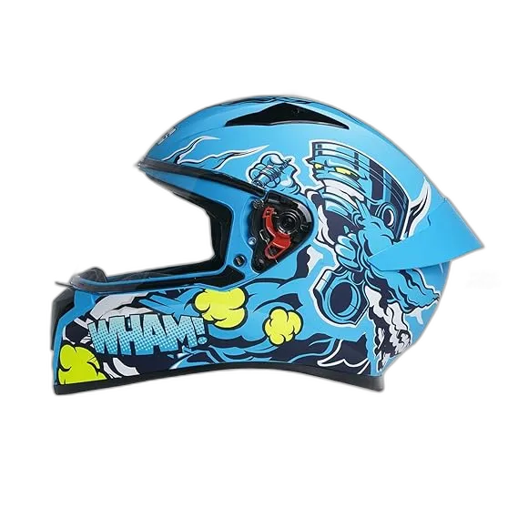 STUDDS Thunder D10 Spoiler Blue N1 Full Face Helmet