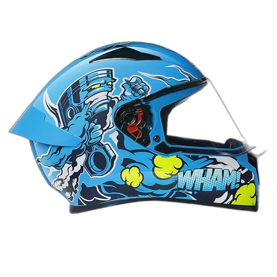 STUDDS Thunder D10 Spoiler Blue N1 Full Face Helmet