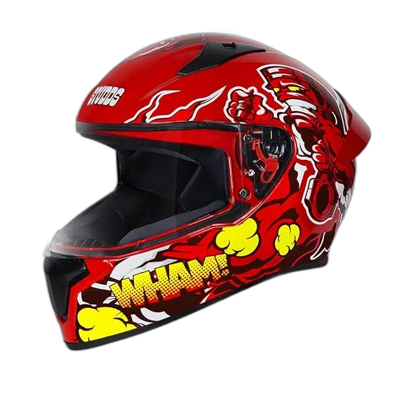 STUDDS Thunder D10 Red N2 Full Face Helmet