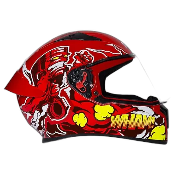 STUDDS Thunder D10 Red N2 Full Face Helmet