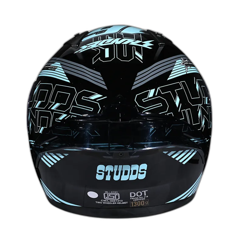 STUDDS Thunder D11 Black N1 Full Face Helmet
