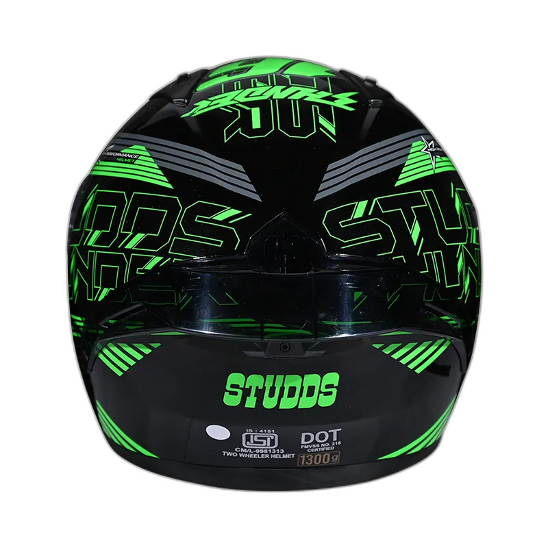 STUDDS Thunder D11 Black N3 Full Face Helmet