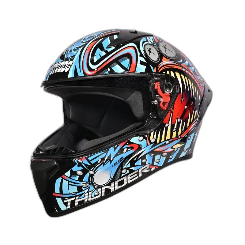 STUDDS Thunder D12 Black Blue N2 Full Face Helmet