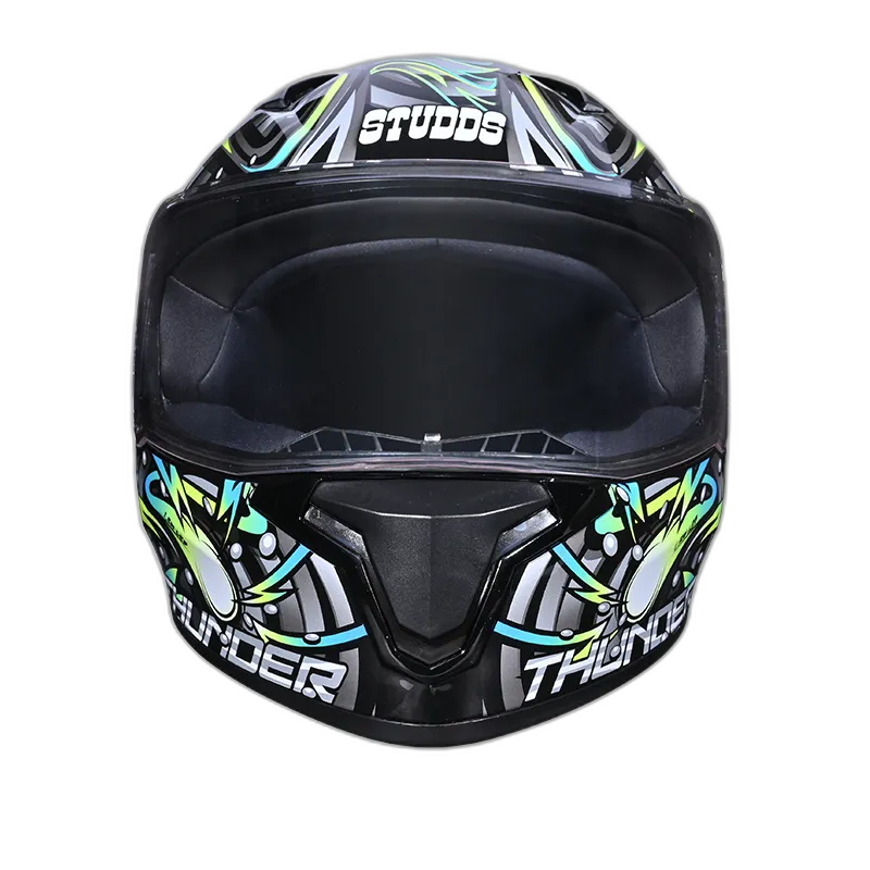 STUDDS Thunder D12 Black Gry N1 Full Face Helmet