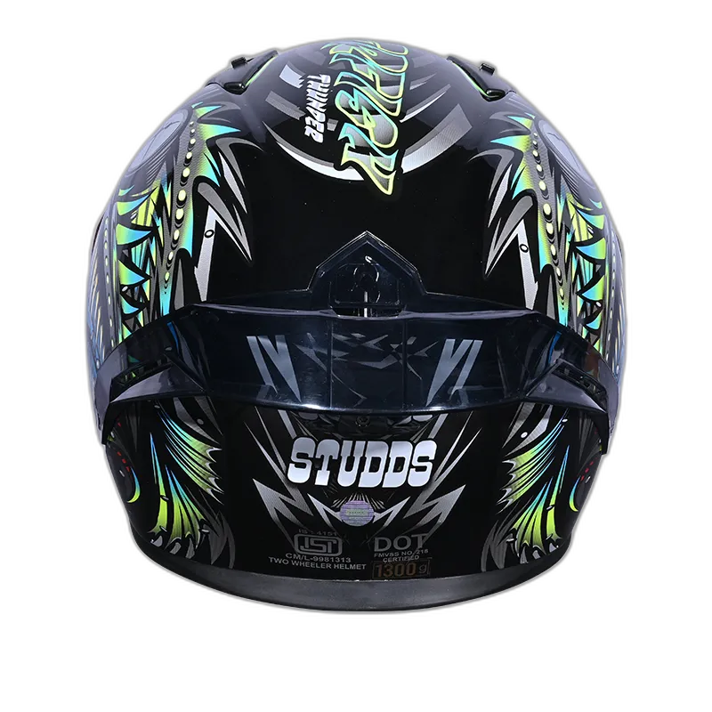 STUDDS Thunder D12 Black Gry N1 Full Face Helmet