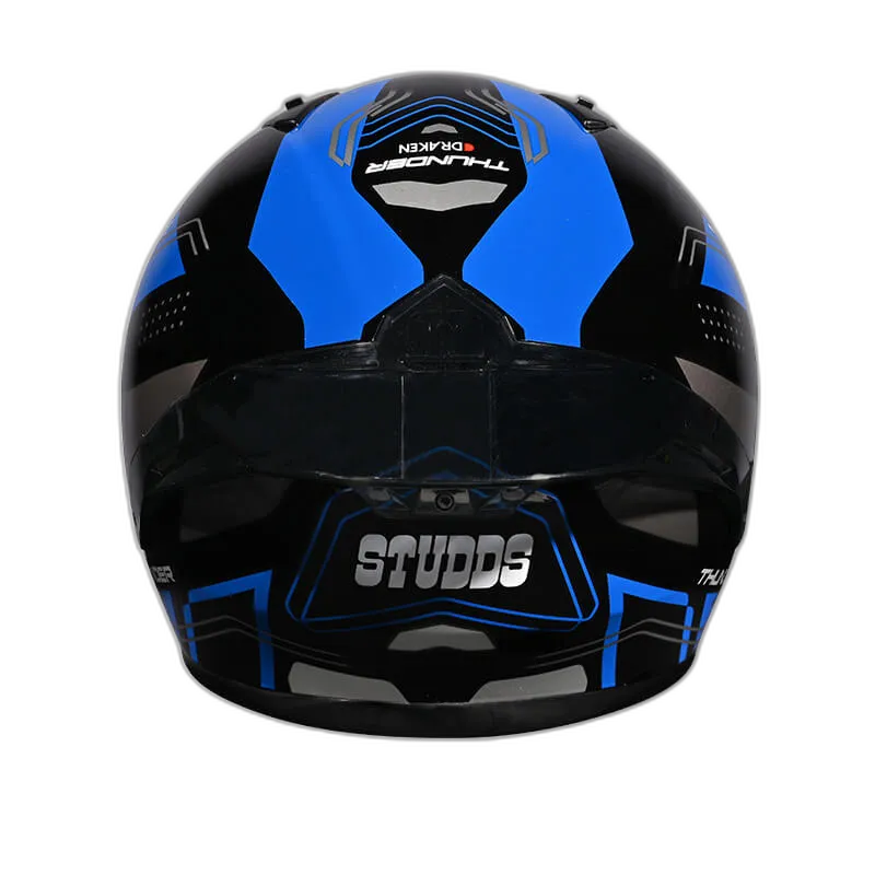 STUDDS Thunder D2 Drakan Fgylw Black N Full Face Helmet