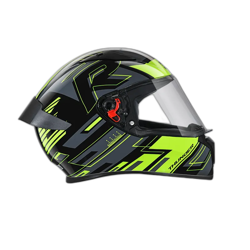 STUDDS Thunder D3 Gl Black Neon Yellow N5 Full Face Helmet
