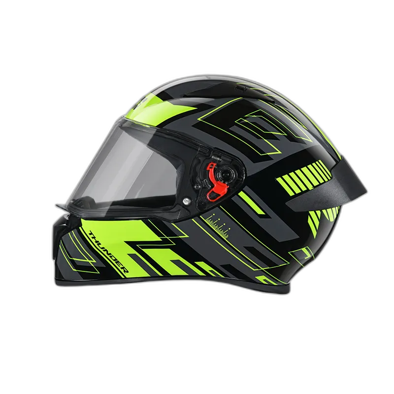 STUDDS Thunder D3 Gl Black Neon Yellow N5 Full Face Helmet