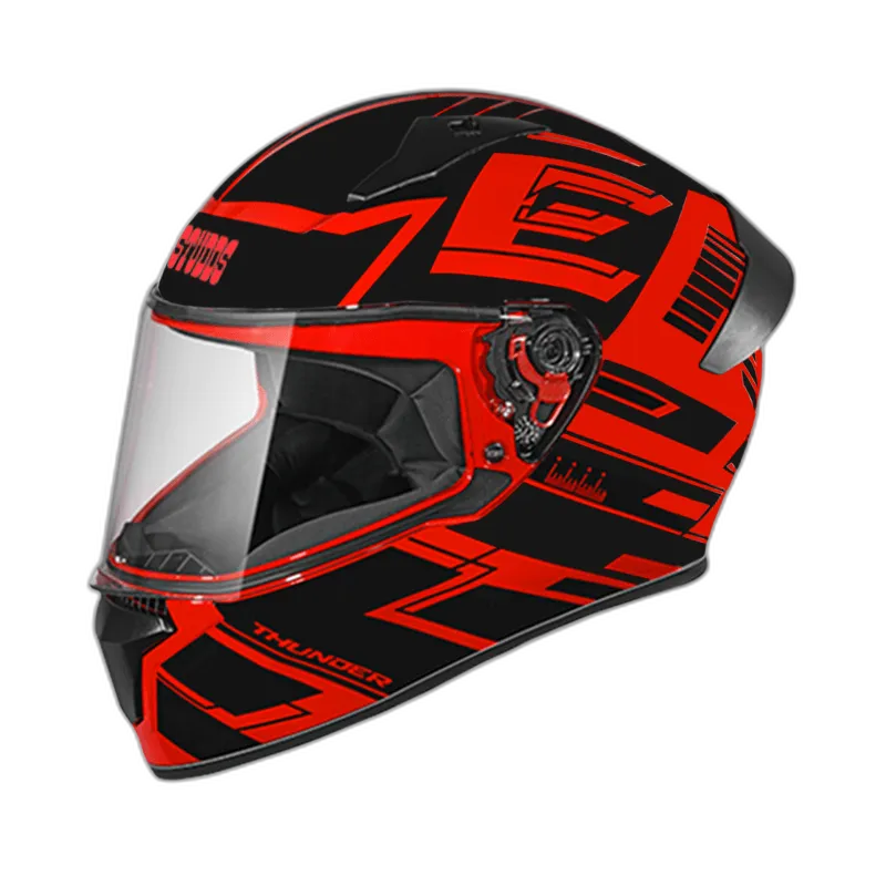 STUDDS Thunder D3 Matt Red N9 Full Face Helmet