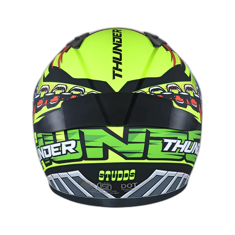 STUDDS Thunder D5 Black Red N5 Full Face Helmet