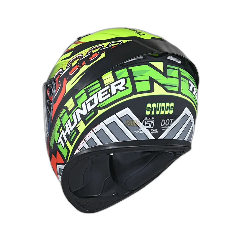 STUDDS Thunder D5 Black Red N5 Full Face Helmet