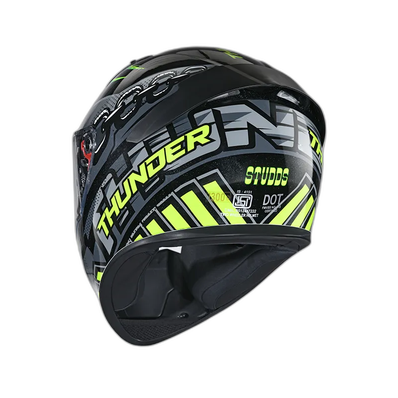 STUDDS Thunder D5 Black N5 Full Face Helmet