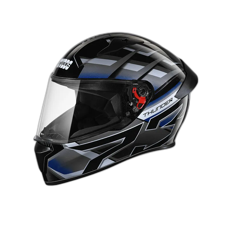 STUDDS Thunder D6 Black Grey N6 Full Face Helmet