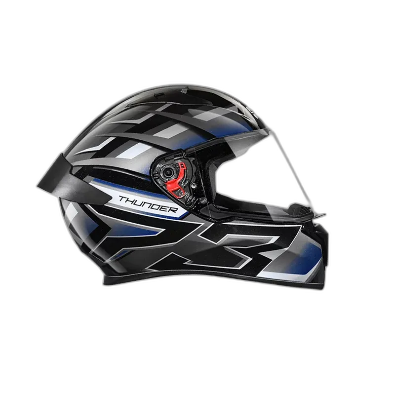STUDDS Thunder D6 Black Grey N6 Full Face Helmet