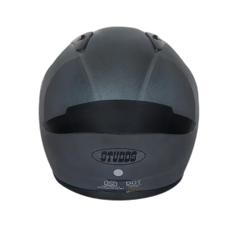 STUDDS Thunder Smoky Sp Gun Grey Full Face Helmet
