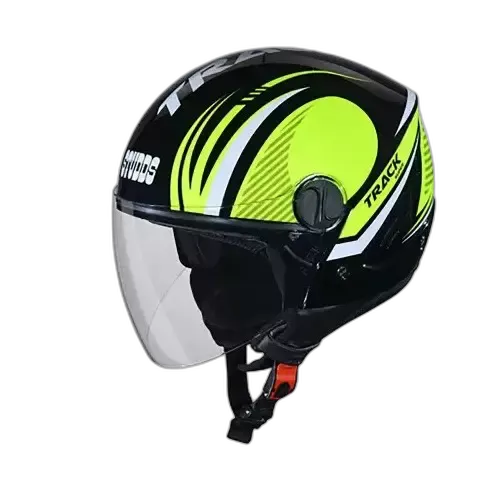 STUDDS Track Super D3 Matt Black N5 Half Face Helmet