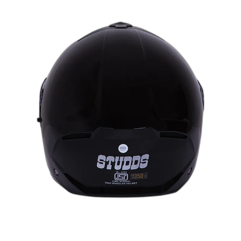 STUDDS Trooper Black Fu Flip Up Helmet