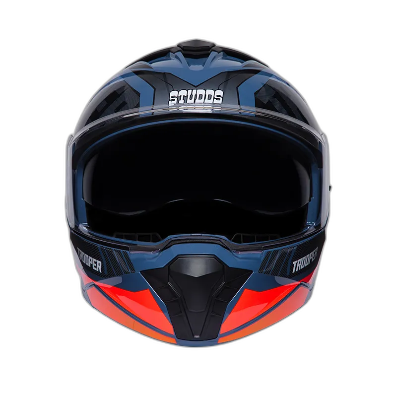 STUDDS Trooper D1 Blue N8 Flip Up Helmet