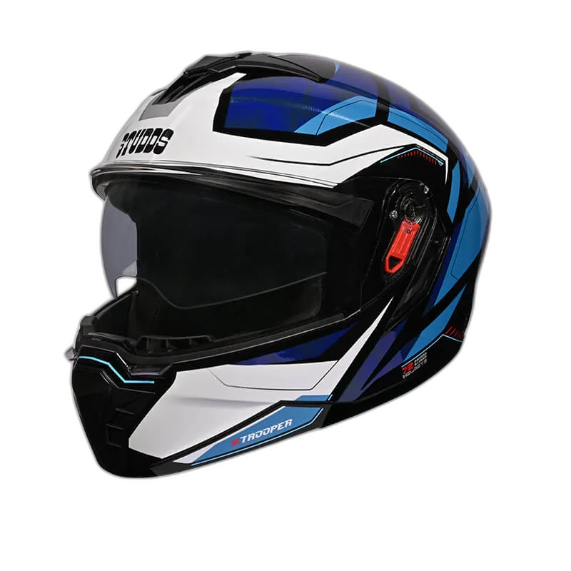 STUDDS Trooper D2 Black N Flip Up Helmet
