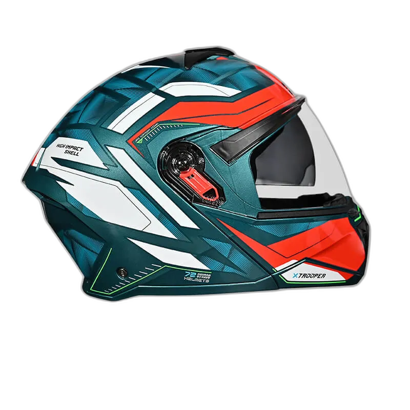 STUDDS Trooper D2 Blue N2 Flip Up Helmet