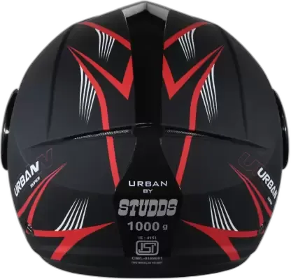 STUDDS Urban Super D1 Matt Black N2 Half Face Helmet