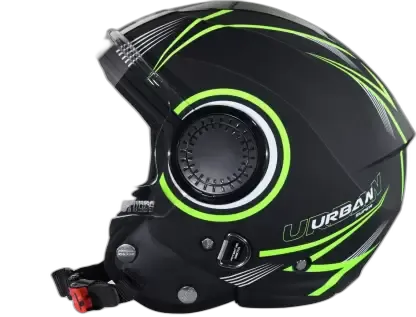STUDDS Urban Super D1 Matt Black N5 Half Face Helmet