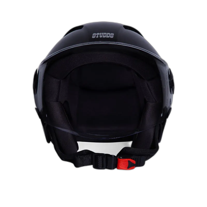 STUDDS Vogue Black Half Face Helmet