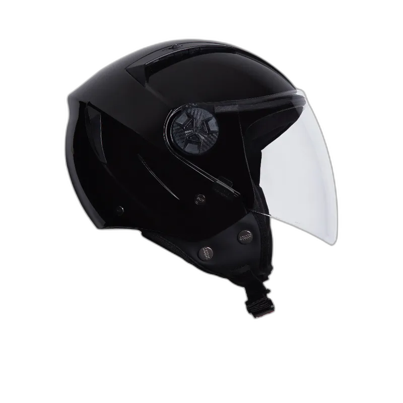 STUDDS Vogue Black Half Face Helmet