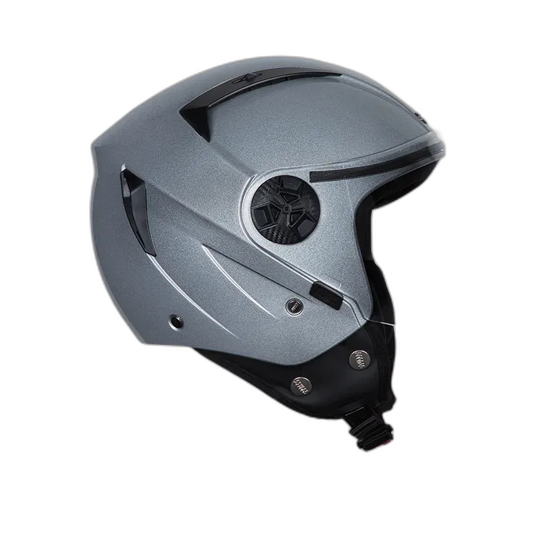 STUDDS Vogue Eco Grey Half Face Helmet